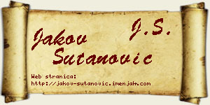 Jakov Šutanović vizit kartica